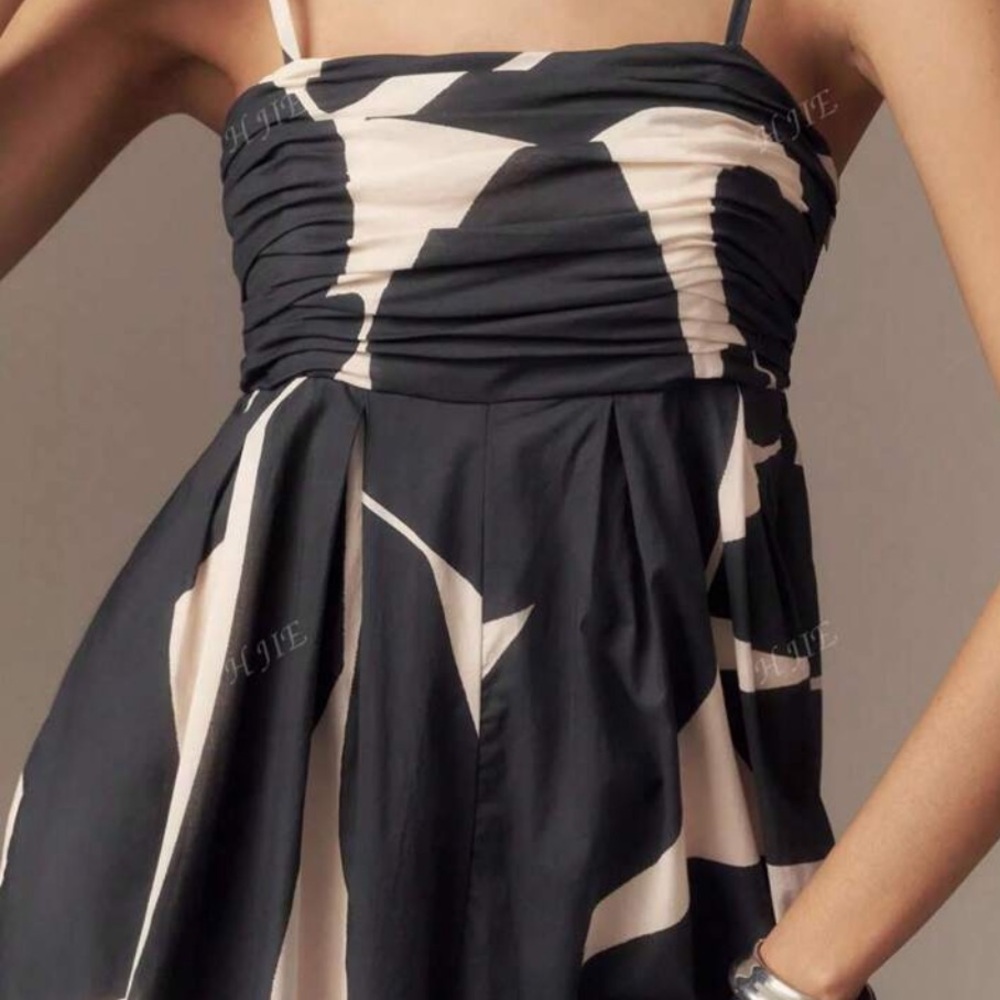 Romper jumper black and white medium